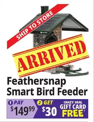 Ocean State Job Lot Feathersnap Smart Bird Feeder offer