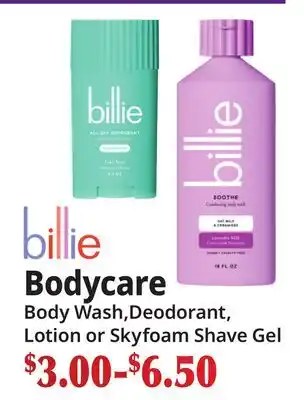 Ocean State Job Lot Billie Bodycare offer