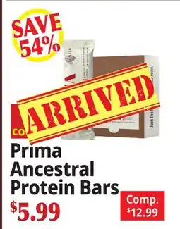 Ocean State Job Lot Prima Ancestral Protein Bars offer