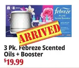 Ocean State Job Lot 3 Pk. Febreze Scented Oils + Booster offer