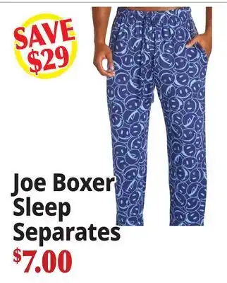 Ocean State Job Lot Joe Boxer Sleep Separates offer