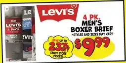 Ollie's LEVI'S 4 PK. MEN'S BOXER BRIEF offer