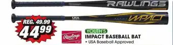 Big 5 Youth's Impact Baseball Bat Rawlings offer