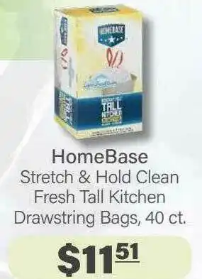 Commissary Home Base Drawstring Bags offer