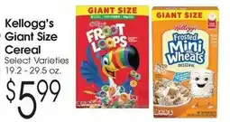 Family Fare Kellogg's Giant Size Cereal offer