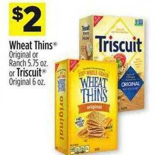 Dollar General Wheat Thins Or Triscuit offer