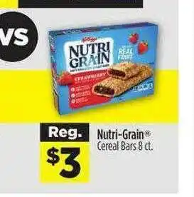 Dollar General Nutri-grain Cereal Bars offer