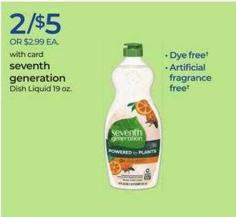 Rite Aid Seventh Generation Dish Liquid offer