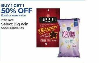 Rite Aid Big Win Snacks And Nuts offer