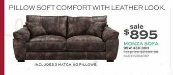 Slumberland Furniture Monza Sofa offer
