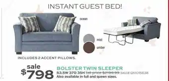 Bolster Twin Sleeper