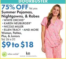 Boscov's Summer Pajamas, Nightgowns, & Robes offer