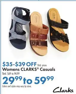 Boscov's Womens CLARKS Casuals offer