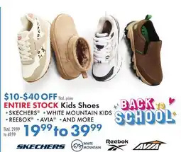 Boscov's ENTIRE STOCK Kids Shoes offer