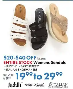 Boscov's ENTIRE STOCK Women's Sandals offer