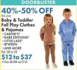 Boscov's Baby & Toddler Fall Play Clothes & Pajamas offer