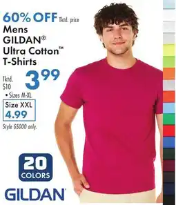 Boscov's Mens GILDAN Ultra Cotton T-Shirts offer