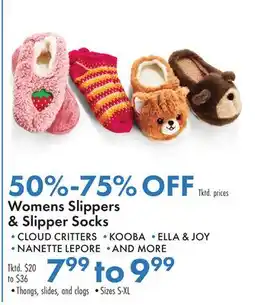 Boscov's Womens Slippers & Slipper Socks offer