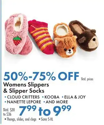Boscov's Womens Slippers & Slipper Socks offer