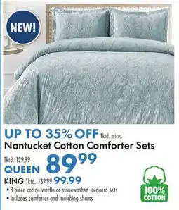 Boscov's Nantucket Cotton Comforter Sets offer