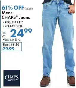 Boscov's Mens CHAPS Jeans offer