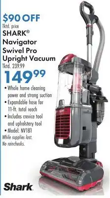 Boscov's SHARK Navigator Swivel Pro Upright Vacuum offer