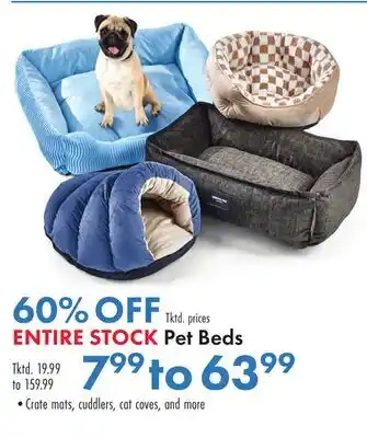 Boscov's ENTIRE STOCK Pet Beds offer