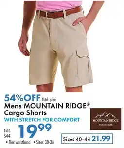 Boscov's Mens MOUNTAIN RIDGE Cargo Shorts offer