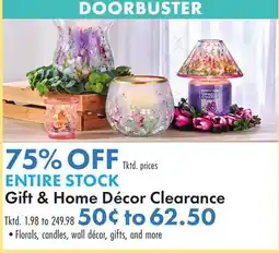 Boscov's ENTIRE STOCK Gift & Home Décor Clearance offer