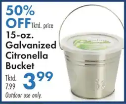 Boscov's 15-oz. Galvanized Citronella Bucket offer