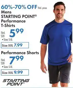 Boscov's Mens STARTING POINT Performance T-Shirts offer