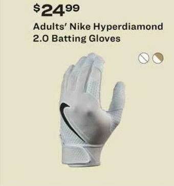 Academy Adults Nike Hyperdiamond Batting Gloves offer
