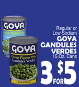 Bravo Supermarkets GOYA GANDULES VERDES offer