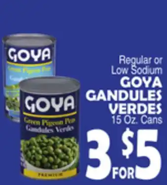 Bravo Supermarkets GOYA GANDULES VERDES offer