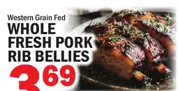 Bravo Supermarkets WHOLE FRESH PORK RIB BELLIES offer