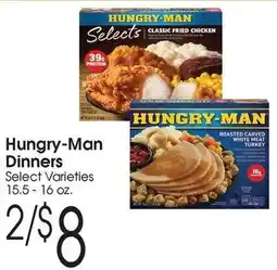Family Fare Hungry-Man Dinners offer