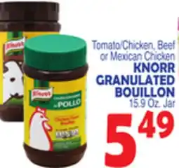 Bravo Supermarkets KNORR GRANULATED BOUILLON offer
