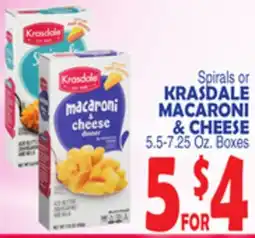 Bravo Supermarkets KRASDALE MACARONI & CHEESE offer
