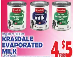 Bravo Supermarkets KRASDALE EVAPORATED MILK offer