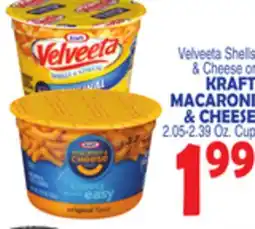 Bravo Supermarkets Velveeta Shells & Cheese or KRAFT MACARONI & CHEESE offer