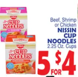 Bravo Supermarkets NISSIN CUP NOODLES offer