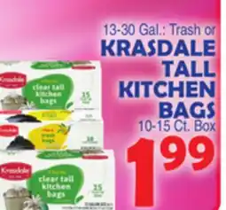 Bravo Supermarkets KRASDALE TALL KITCHEN BAGS offer