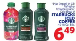 Bravo Supermarkets STARBUCKS ICED COFFEE offer