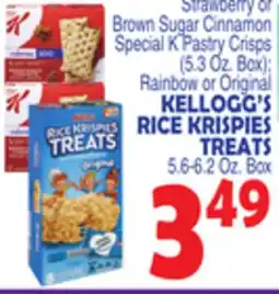Bravo Supermarkets KELLOGG'S RICE KRISPIES TREATS offer