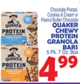 Bravo Supermarkets QUAKER CHEWY PROTEIN GRANOLA BARS offer