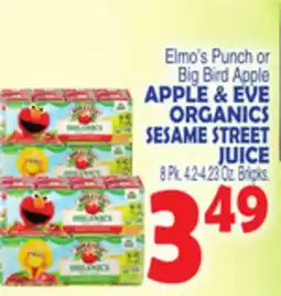 Bravo Supermarkets APPLE & EVE ORGANICS SESAME STREET JUICE offer