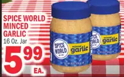 Bravo Supermarkets SPICE WORLD MINCED GARLIC offer