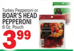Bravo Supermarkets BOAR'S HEAD PEPPERONI offer