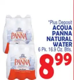 Bravo Supermarkets ACQUA PANNA NATURAL WATER offer