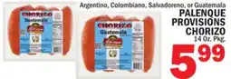Bravo Supermarkets PALENQUE PROVISIONS CHORIZO offer